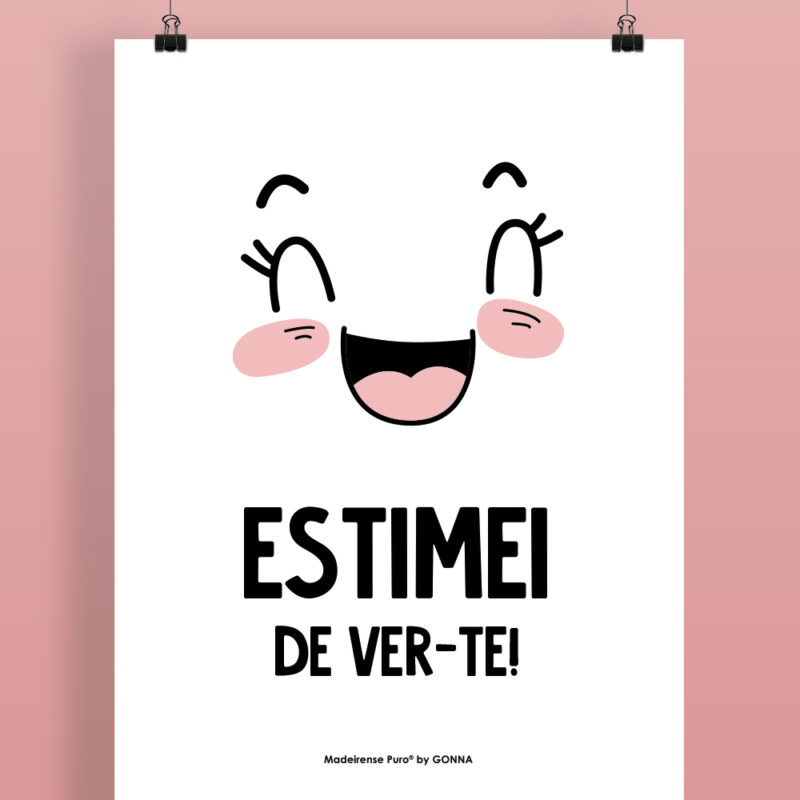 poster "Estimei de ver-te!"