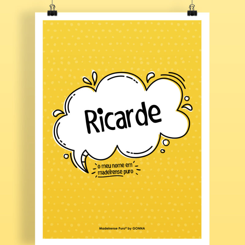 poster “O meu nome em Madeirense Puro®”(Eles)