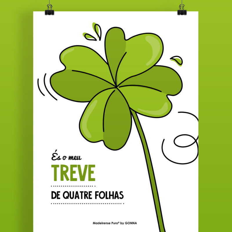poster "Treve de quatre folhas"